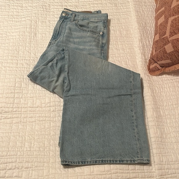 Madewell Super Wide-Leg Jeans sz 28 - Picture 6 of 9